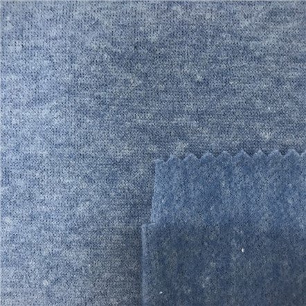 Two Side Brushed Cable Knit Burnout Fleece Fabric with Foiled