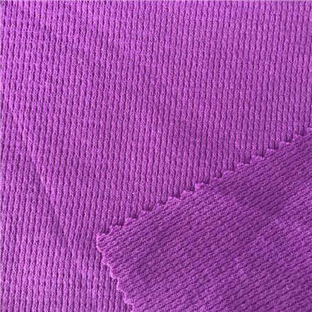 Yarn Dyed Polyester / Cotton Waffle Fabric Super Soft and Water Absorption Blotter for Bathrobe and Towel