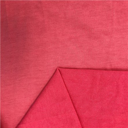 Poly Spun Knitting Mercerized Single Jersey 100% Polyester Plain Dyed Dress Linen Fabric Korea